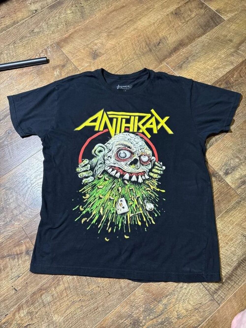 Anthrax 2022 Concert Tour T-Shirt Double Sided Graphics Zombie M